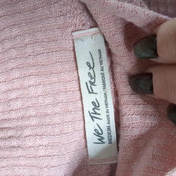 WE THE FREE* Casey tunic pullover sweater top long sleeve mock neck ribbed cotto - Picture 8 of 15